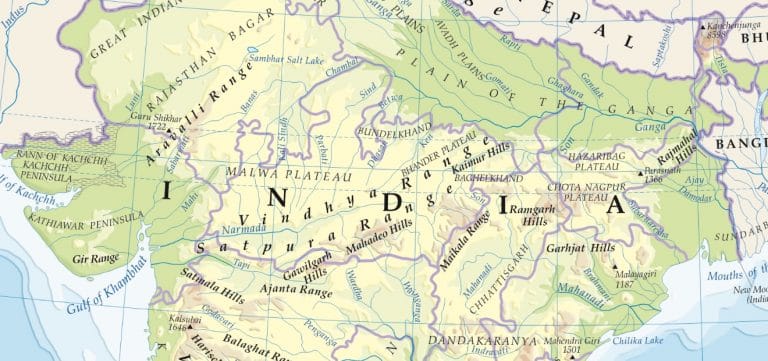 List of Important Plateaus & Mountain Ranges in India - with Map