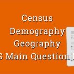 Census & Demography - Geography - WBCS Main Question Paper