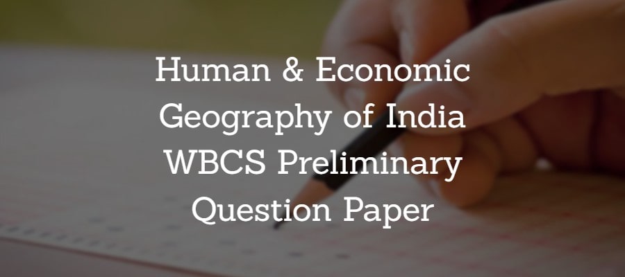 Human & Economic Geography of India
