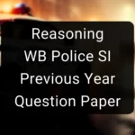 Reasoning - WB Police SI Previous Year Question Paper